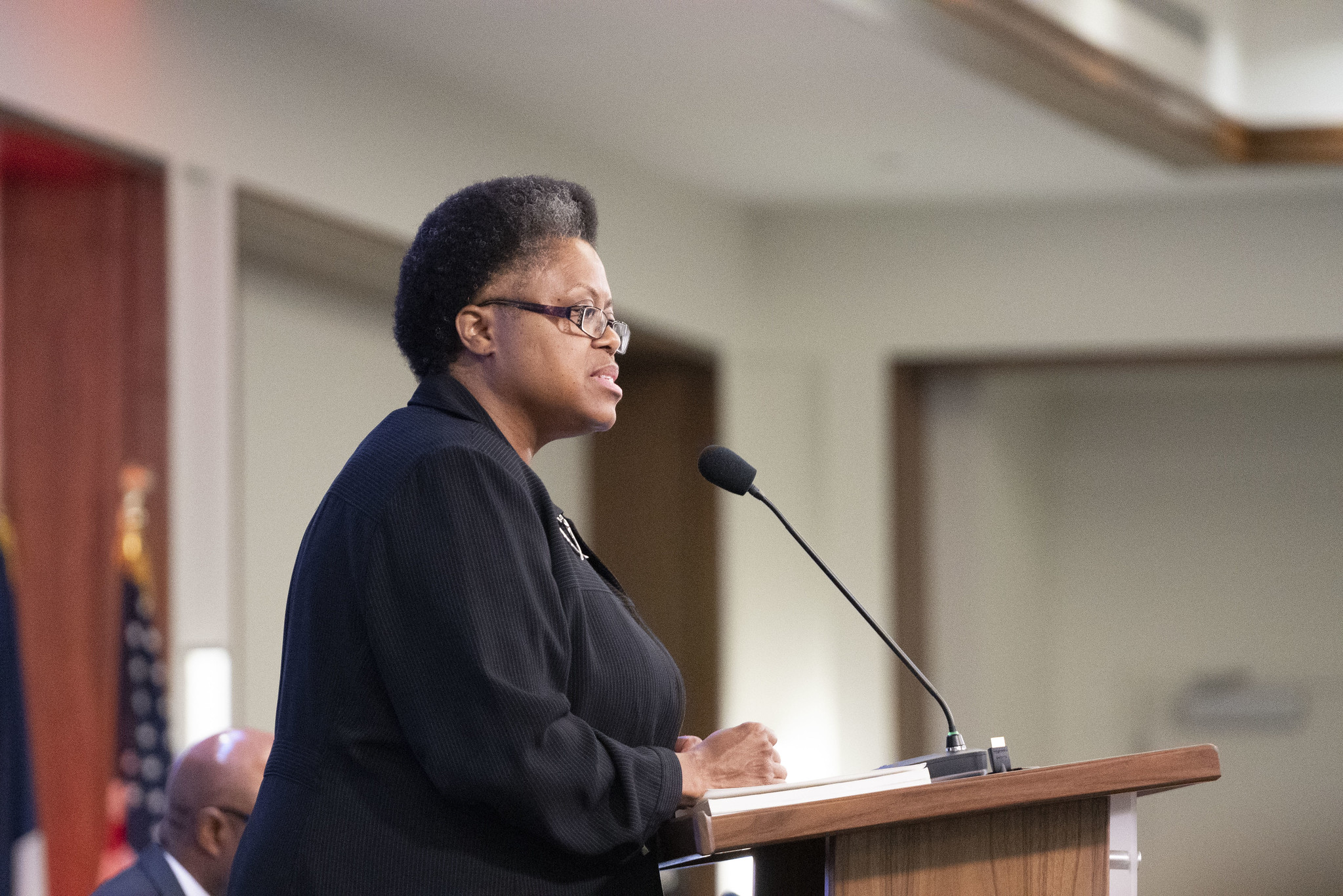 Carolyn Forrest represent a report on diversity in the NAD during the 2019 Year-End Meeting on Nov. 1. Photo by Dan Weber